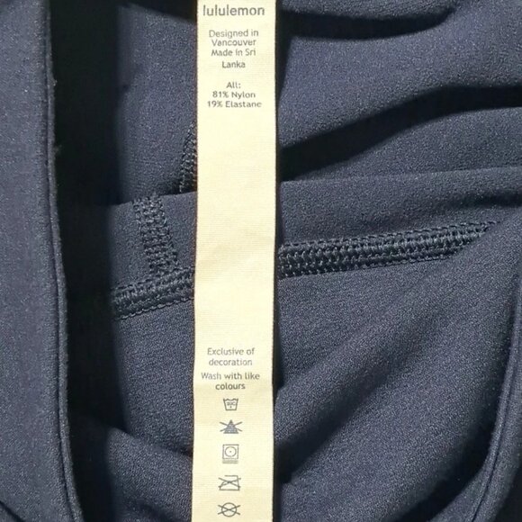 LULULEMON Women's Stretch Activewear Yoga Leg Vent Holes Leggings Size 6 Blue - Picture 14 of 14